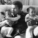 19th December 1978: Heavyweight boxer Muhammad Ali with his daughters Laila (9 months) and Hanna (2 years 5 months) at Grosvenor House.
Frank Tewkesbury/Evening Standard/Getty Images
